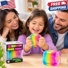 Needoh Rainbow Cube Squishy Toy Fidget Sensory Stress Relief Multicolor Us