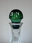 Vintage 1982 Avon Decanter With Emerald Green Stopper 9 5  Tall  Og Package