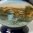 Neversink River Ny New York Souvenir Porcelain Trinket Antique Cobalt Creamer