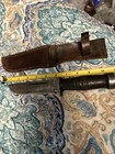 Cattaraugus 225q Ww2 Military Fighting Knife  Sheath  Vintage 1939-1945 War  Go 