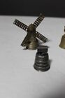 Lot Of 12 Vintage Pewter And Brass Thimbles  1 Is Bell 