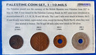 Israel Palestine British Mandate Lot Of 4 Coins Set 1  2  5   10 Mils 1939-1942