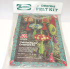 Vtg Leewards Felt Boutiques Christmas Ornament Kit Geometrical Floral 35-70091