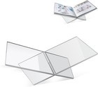 Clear Acrylic Book Stand     Large 12 6 X 6 7 X 5 In Book Holder For Cookbooks    
