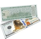 Novelty One Million Dollar Bill   Gospel Tracts   1000000 Gold