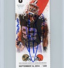 Johnny Manziel Signed Nfl Debut Ticket Beckett 9   Auto 10 - Browns Vs Saints