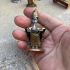 Vintage Pewter Copper  Brass Handmade Nativity