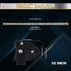 Dual Row 32inch Led Light Bar 2040w Driving Offroad Flood Spot Combo Beam Pk 30 