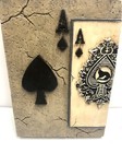 2004 Orion   s Ceramic Resin Wall Art Poker Man Cave Ace Of Spades Read