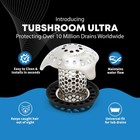 Tubshroom   Ultra  stainless  Strainer Plus Stopshroom   Plug Combo For Tub Drains