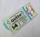 Queen 1980 3 4 Full Raised Printed Concert Ticket Stub The Game Tour Nm