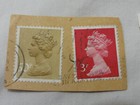 Uk Stamp   Queen Elizabeth   50p 22p 3p    Used   Lot Of 8