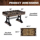 58 In  Coventry Foosball Table  Durable Metal Legs And Stylish Design With Table