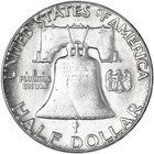 1961  p  Franklin Half Dollar About Uncirculated 90  Silver