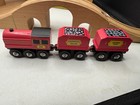 Melissa   Doug Swivel Bridge Wood Train Set Missing Some Pieces