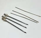 3x Big Antique Medical German Blood Letting Surgery Transfusion Needles 3  