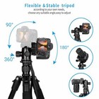 Zomei Q555 Professional Aluminium Tripod ball Head Travel For Canon Nikon Camera