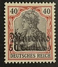 Travelstamps  Germany Offices In Morocco Op Stamps 50c On 40pf Wmk  Mint Mnh Og