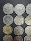 Lot Of 16 Vintage Mixed Casino Chips tokens Hilton Nugget Las Vegas Carnival
