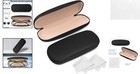 Elegant 2 Pack Hard Shell Eyeglass Case With Cleaning Cloth - Stylish Protection