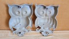 Vintage Lot Of 2 1970 Sexton Owls Retro Metal Wall Art Hanging Decor
