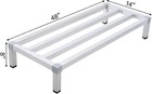 Heavy Duty Aluminum Dunnage Rack 48  X 14  X 8  Commercial Storage Rack