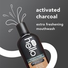 Hello Activated Charcoal Mouthwash   Pack Of 3   Fluoride Free Vegan Rinse 16oz