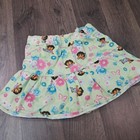Y2k Green Floral Dora The Explorer All Over Print Skirt Skort Size 3t 