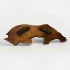 Vintage Mcm Witco Wood Bull Hanging Wall Art Mcm Tiki Polynesian Decoration Used