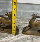 Vintage Frankart Inc Art Deco Deer Brass Bookends 1930 s