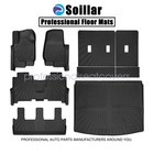 Fits 2018-25 Ford Expedition Max Bench 8-seat Tpe Floor Mats   Trunk Cargo Liner