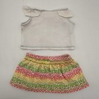 Build A Bear Rare Limited Too Rainbow Cheetah Leopard Top Skirt Teddy Outfit Set