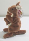 Ty Beanie Babies  Pouch The Kangaroo 7 5  H - Retired Plush 1996