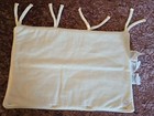 4 Baby Cribwrap Railing Covers protectors White Soft Fleece With Ties