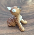 Hagen Renaker Boxer Puppy Figurine Bandaged Ears Rare Vtg Mini Ceramic Dog Usa