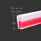 Clear Self-adhesive Rubber Edge Trim 10ft U Channel Silicone 1 16  Fits 0-3 32 