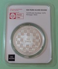 Coca-cola   1 Oz  999 Silver 140 Years Anniversary Round Coin  I Love Coke