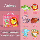 Animal Matching Jigsaw Puzzles For Baby Toddler Preschool Kids Children Learning