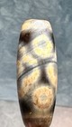 Stunning Tibetan Old Agate 6 Eye Dzi Bead  Silkworm Lines  Talisman        