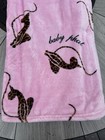 Baby Phat Oversized Plush Throw Blanket Pink Leopard Cat Animal Print 60x70