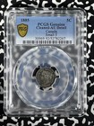1885 Canada 5 Cents Pcgs Cleaned-au Details Lot g320 Silver  Small  5 
