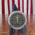 1986-s Ellis Island Statue Of Liberty Commemorative Silver One Dollar Coin