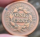 1851 Braided Hair Head Large Cent - Very Nice - Full Liberty -  high Grade  E371