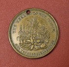 1860  no Submission To The North  Civil War Token  holed   xf  