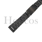 18-26mm Stainless Steel Solid Metal Black Bracelet Replacement Watch Strap Band