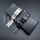 Curved Ends Metal Bracelet Stainless Steel Watch Band Strap 20mm 22mm Fits Seiko