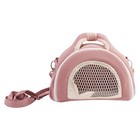 Breathable Pet Carrier Bag  Hamster Carrier Shoulder Bag Breathable   Anti-lost
