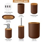 Bathroom Accessory Set  6 Pcs Bathroom Essential Includes Toothbrush Holder     