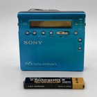 Sony Mz-r900 Md Walkman Portable Minidisc Recorder Player Blue Used