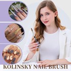 Acrylic Nail Art Brush Size 10  100  Pure Kolinsky Hair Oval For Application  Pr